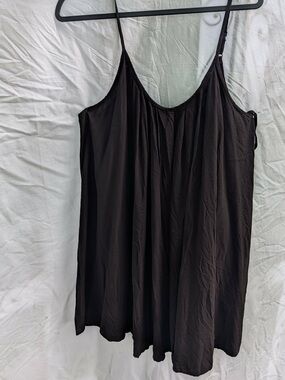 SHEIN Black Draped Spaghetti Strap Cami